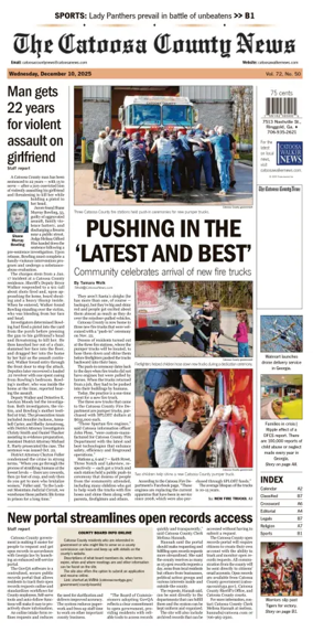 Cover of The Catoosa County News