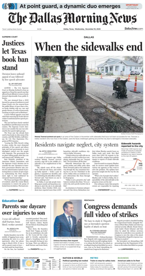 Cover of The Dallas Morning News