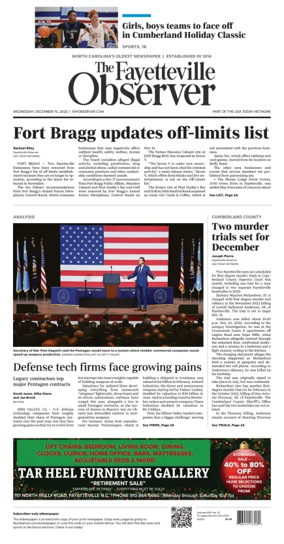 Cover of The Fayetteville Observer