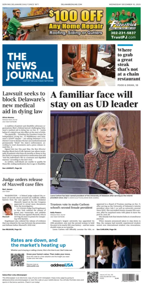 Cover of The News Journal