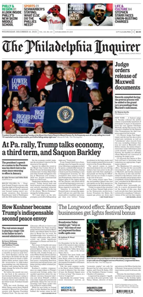 Cover of The Philadelphia Inquirer