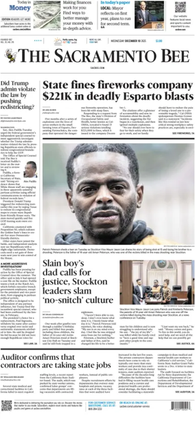 Cover of The Sacramento Bee