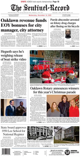 Cover of The Sentinel-Record