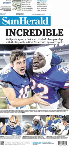 Cover of The Sun Herald