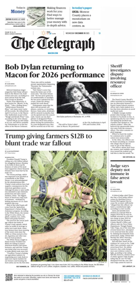 Cover of The Telegraph (Macon)