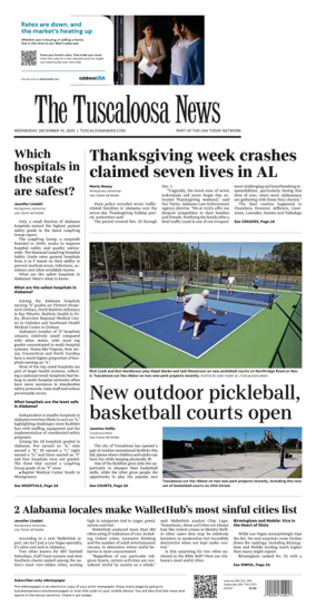 Cover of The Tuscaloosa News