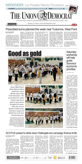 Cover of The Union Democrat