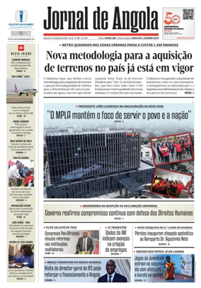 Cover of Jornal de Angola