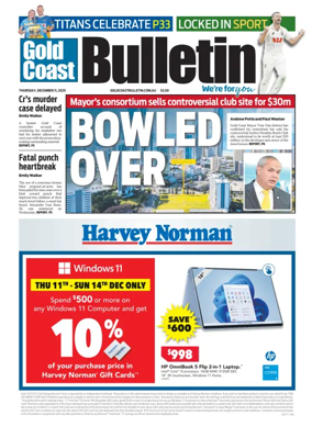 Cover of The Gold Coast Bulletin