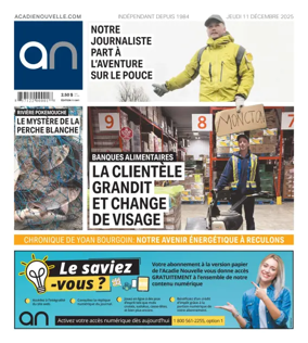 Cover of Acadie Nouvelle