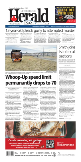 Cover of Lethbridge Herald