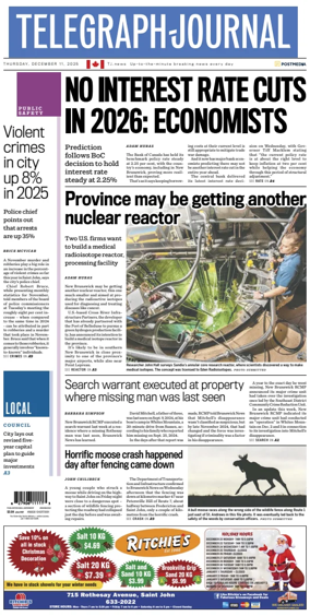 Cover of Telegraph-Journal