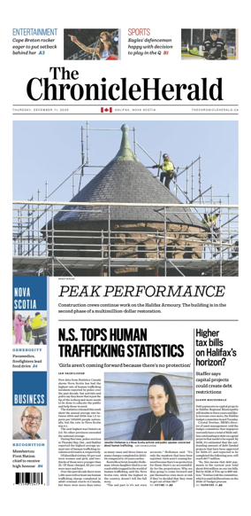 Cover of The Chronicle Herald (Provincial)