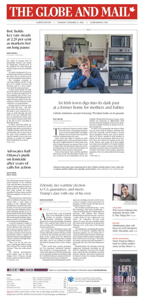 Cover of The Globe and Mail (Alberta Edition)