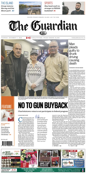 Cover of The Guardian (Charlottetown)
