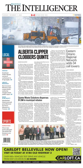 Cover of The Intelligencer (Belleville)