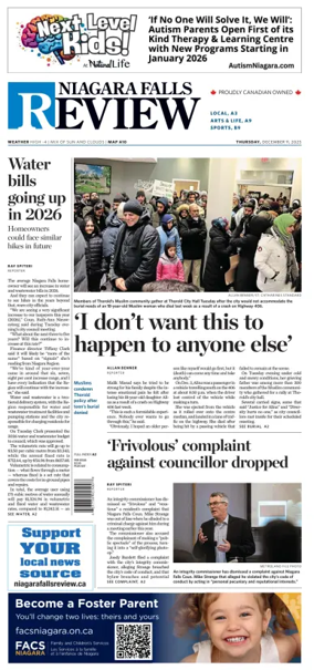 Cover of The Niagara Falls Review