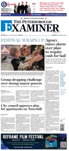 Cover of The Peterborough Examiner