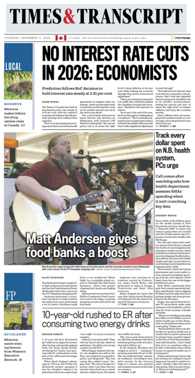 Cover of Times & Transcript