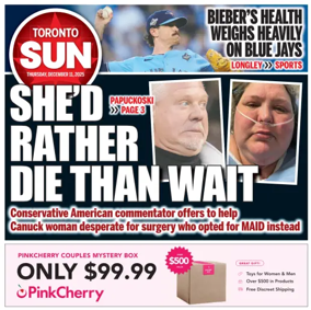 Cover of Toronto Sun