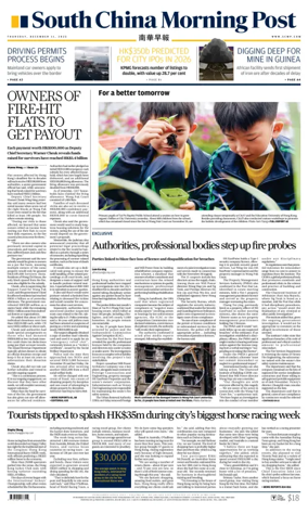 Cover of South China Morning Post