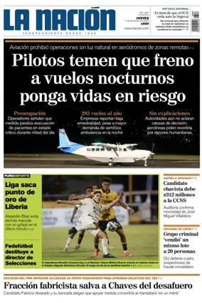 Cover of La Nacion (Costa Rica)