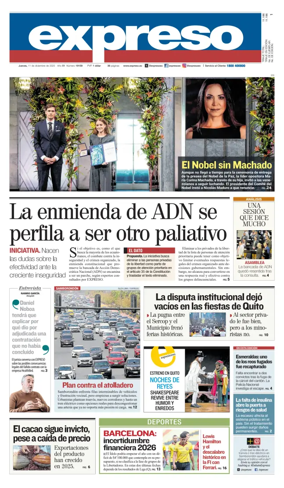 Cover of Diario Expreso