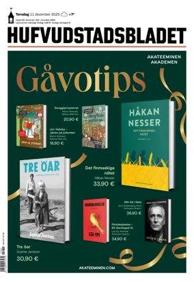 Cover of Hufvudstadsbladet