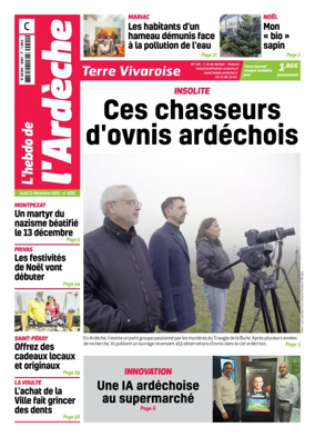 Cover of L'Hebdo de l'Ardeche – edition centre