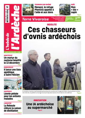 Cover of L'Hebdo de l'Ardeche – edition Nord