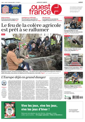 Cover of Ouest France (Auray)