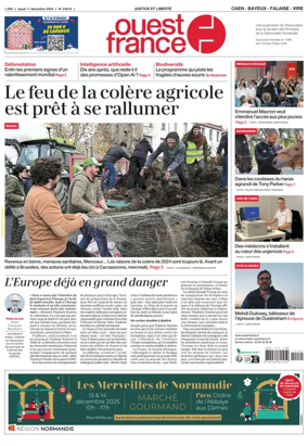 Cover of Ouest France (Caen)