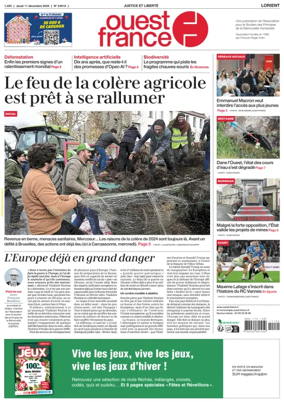 Cover of Ouest France (Lorient)