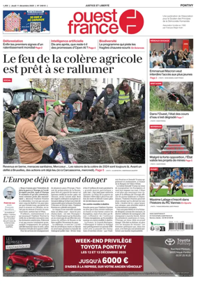 Cover of Ouest France (Pontivy)
