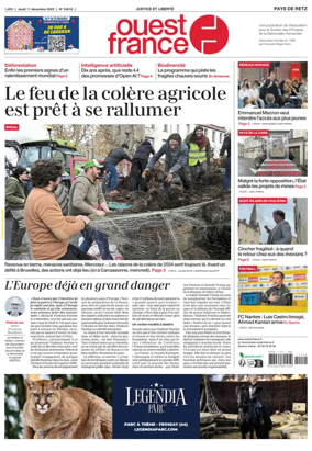 Cover of Ouest France (Pornic / Pays de Retz)