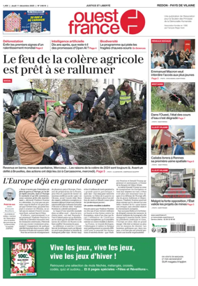 Cover of Ouest France (Redon / Pays de Vilaine)