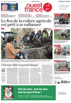 Cover of Ouest France (Saint-Malo)