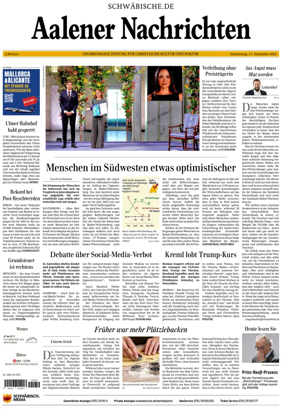 Cover of Aalener Nachrichten