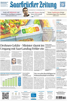 Cover of Saarbruecker Zeitung