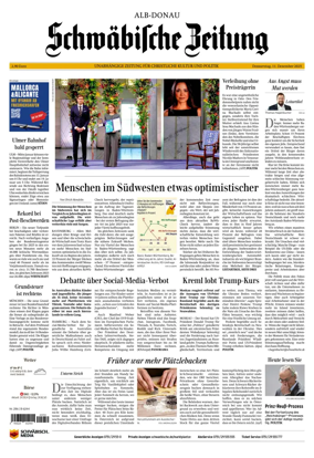 Cover of Schwaebische Zeitung (Alb-Donau)