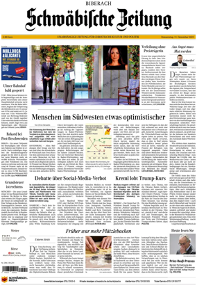 Cover of Schwaebische Zeitung (Biberach)