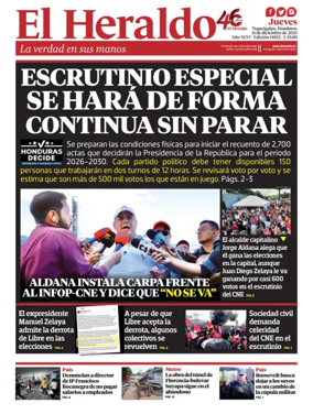 Cover of Diario El Heraldo