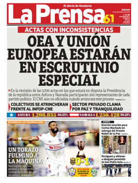 Cover of Diario La Prensa