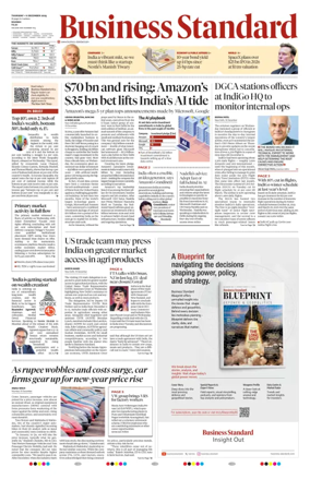 Cover of Business Standard