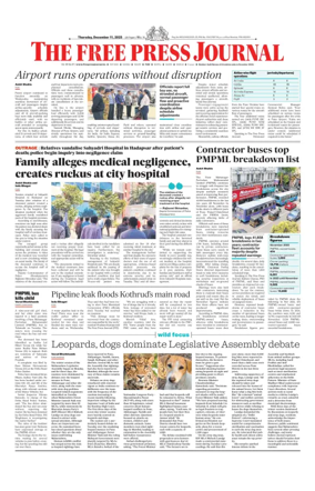 Cover of The Free Press Journal