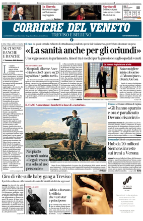 Cover of Corriere del Veneto (Treviso e Belluno)
