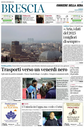 Cover of Corriere della Sera (Brescia)