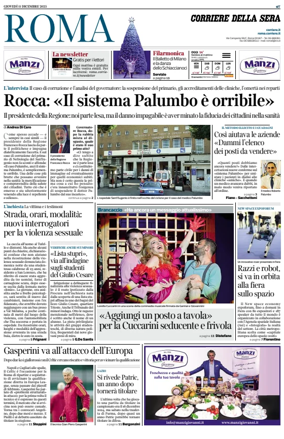 Cover of Corriere della Sera (Roma)