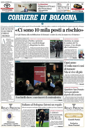 Cover of Corriere di Bologna
