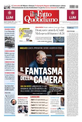 Cover of Il Fatto Quotidiano